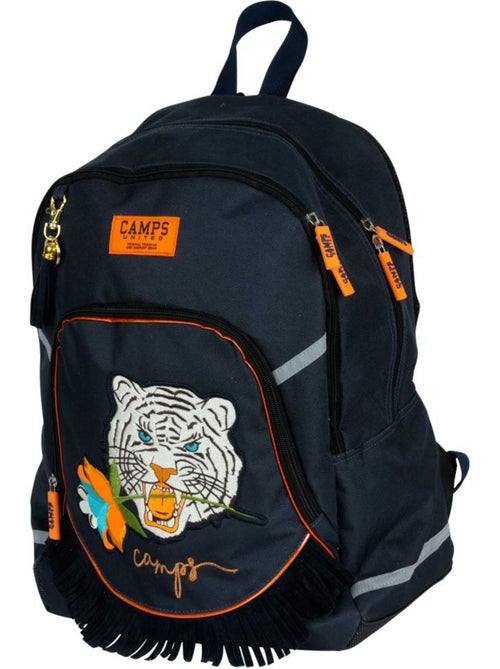Sac à dos motif tigre Camps bleu marine 42 cm avec poches zippées - Kiabi Sac à dos motif tigre Camps bleu marine 42 cm avec poches zippées - Kiabi