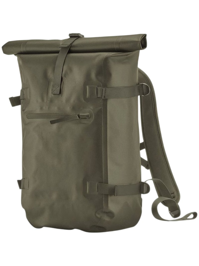 Sac à dos motif/style haut à rouler - quadra Beige/Vert/Doré - Kiabi