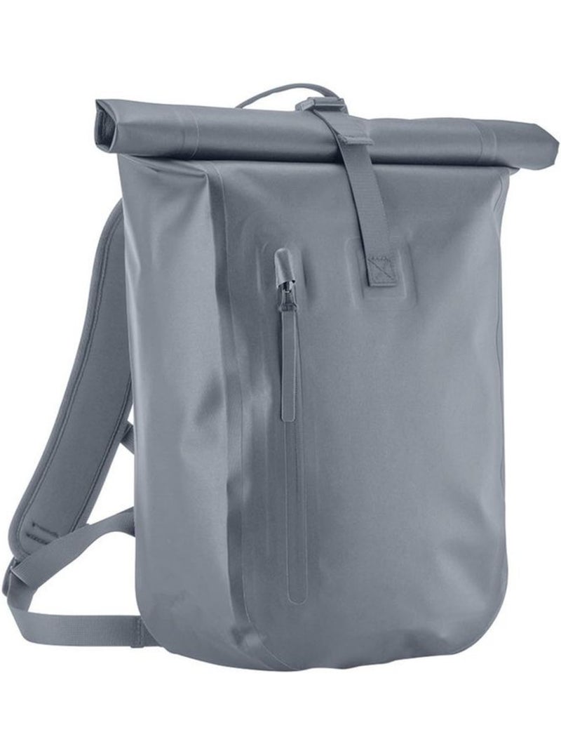Sac à dos motif/style haut à rouler lite - quadra Bleu gris - Kiabi