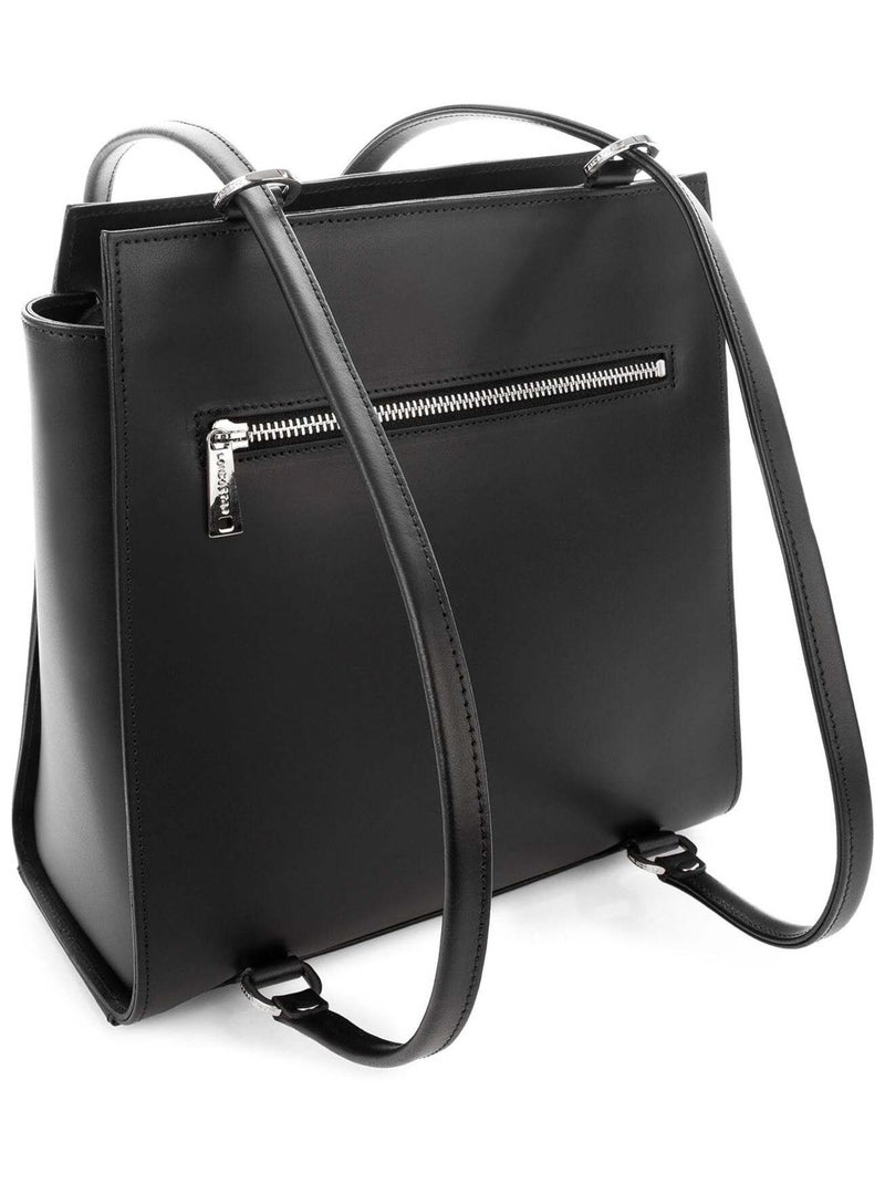 Sac à dos multi-fonction Zippée Smooth Lancaster Noir - Kiabi