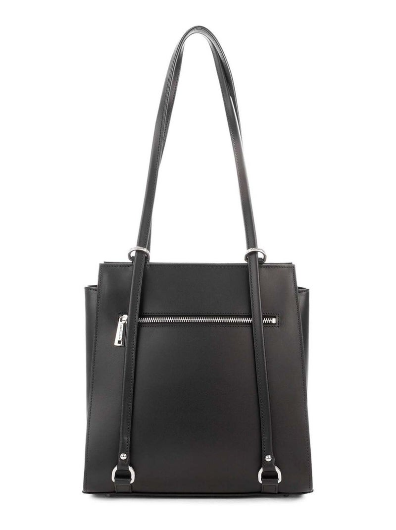 Sac à dos multi-fonction Zippée Smooth Lancaster Noir - Kiabi