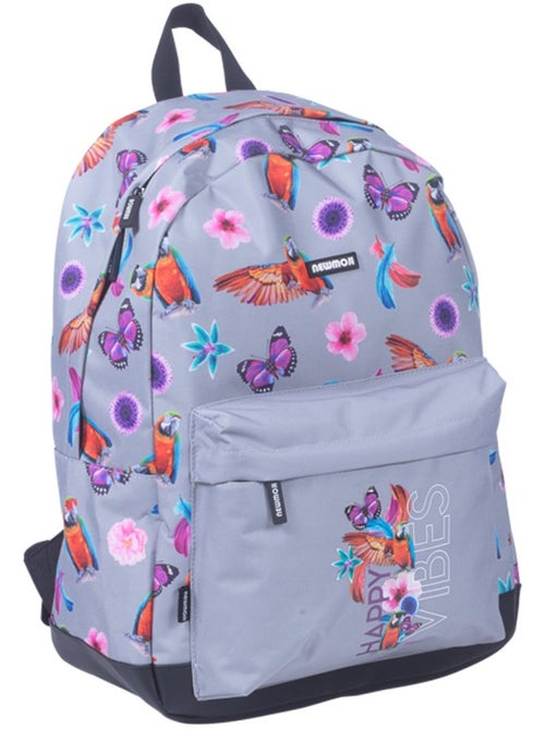 Sac à dos NEWMOJI 43 cm tropical - Poche avant 'PARADISE' - Kiabi