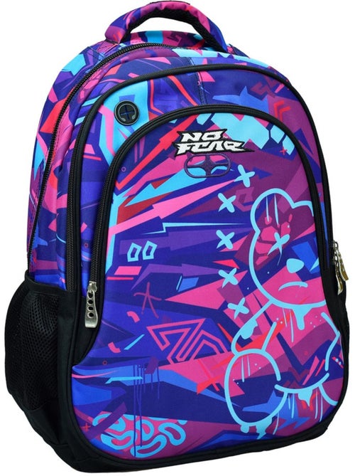 Sac à dos No Fear Bear 48 CM - 2 Cpt - Kiabi Sac à dos No Fear Bear 48 CM - 2 Cpt - Kiabi