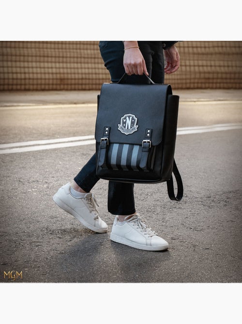 Sac à dos Noir Académie Nevermore - Mercredi - Kiabi