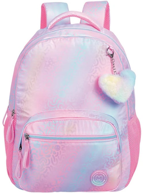 Sac à dos nylon Marshmallow Iris 43 cm poche ordinateur - Kiabi Sac à dos nylon Marshmallow Iris 43 cm poche ordinateur - Kiabi