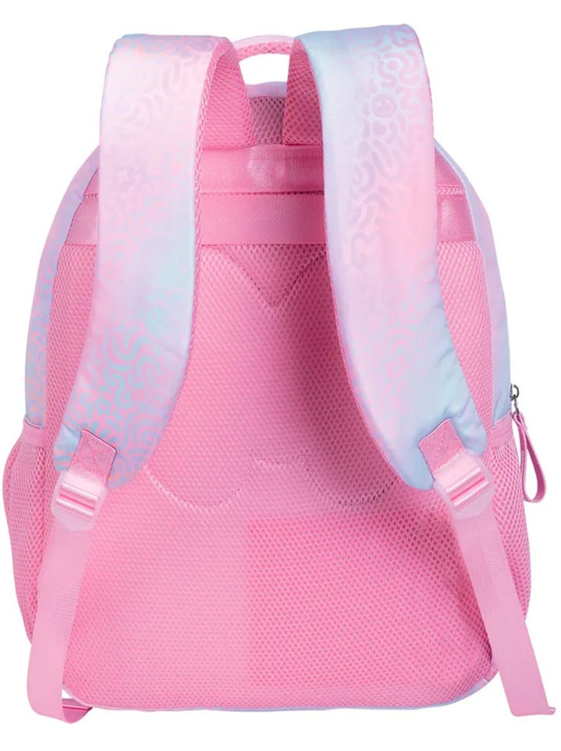 Sac à dos nylon Marshmallow Iris 43 cm poche ordinateur Rose - Kiabi