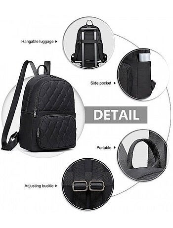 Sac à dos ordinateur 14,5 pouces nylon imperméable 30x15x37 cm - kono