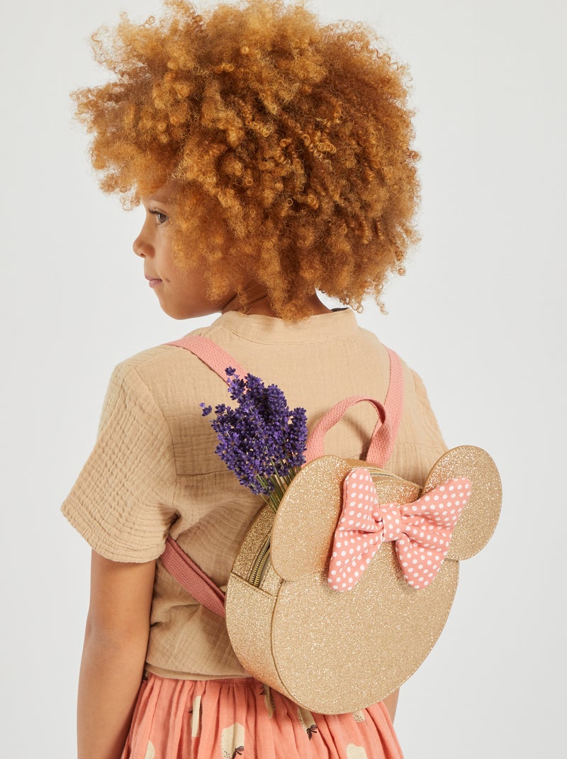 Sac à dos pailleté 'Minnie' de 'Disney' doré - Kiabi