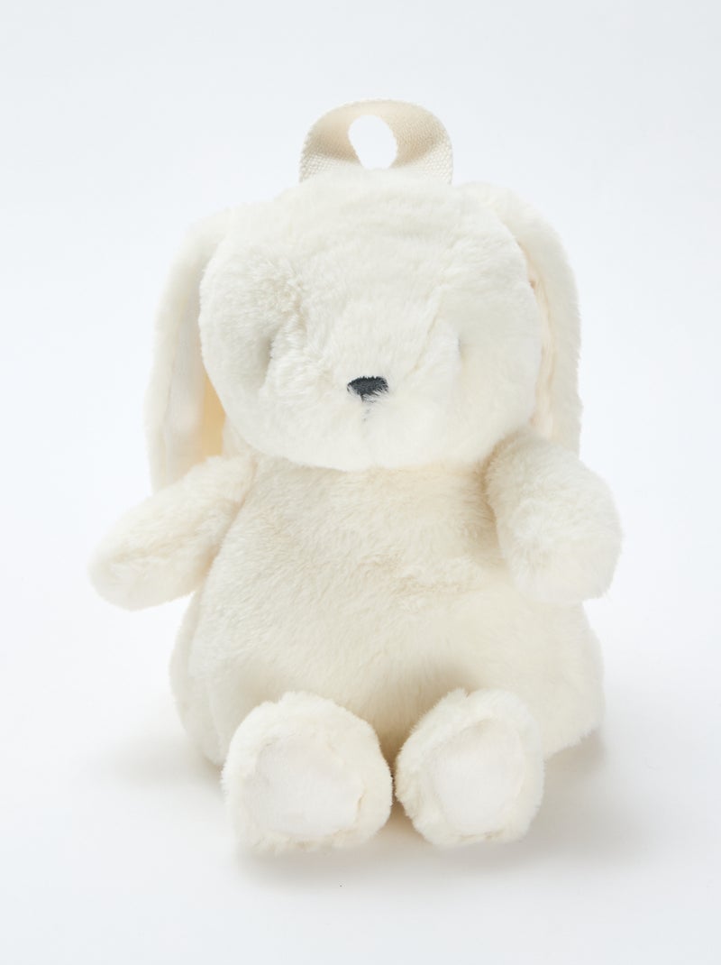 Sac à dos peluche 'lapin' Blanc - Kiabi