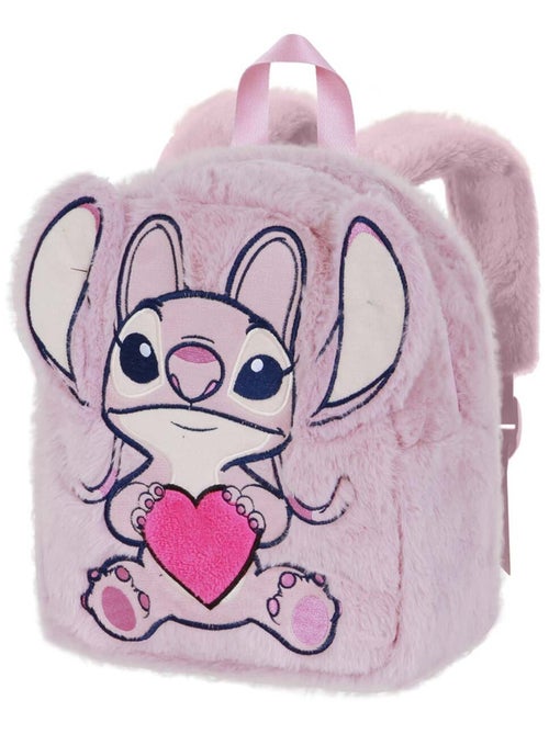 Sac à dos Plush - Disney Lilo et Stitch Angel Heart - Rose - Taille Unique - Kiabi