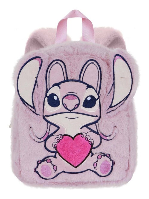 Sac à dos Plush - Disney Lilo et Stitch Angel Heart - Rose - Taille Unique - Kiabi