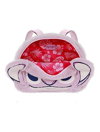 Sac à dos Plush Face - Disney Lilo et Stitch Angel Heart - Rose - Taille Unique