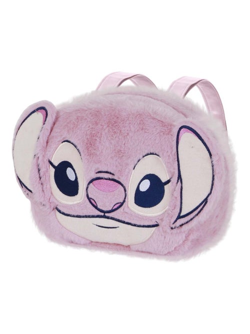 Sac à dos Plush Face - Disney Lilo et Stitch Angel Heart - Rose - Taille Unique - Kiabi
