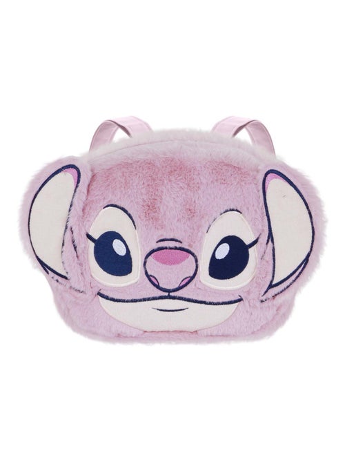 Sac à dos Plush Face - Disney Lilo et Stitch Angel Heart - Rose - Taille Unique - Kiabi