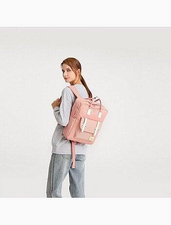 Sac à dos polyester housse de protection intégrée 27x12x36 cm - kono