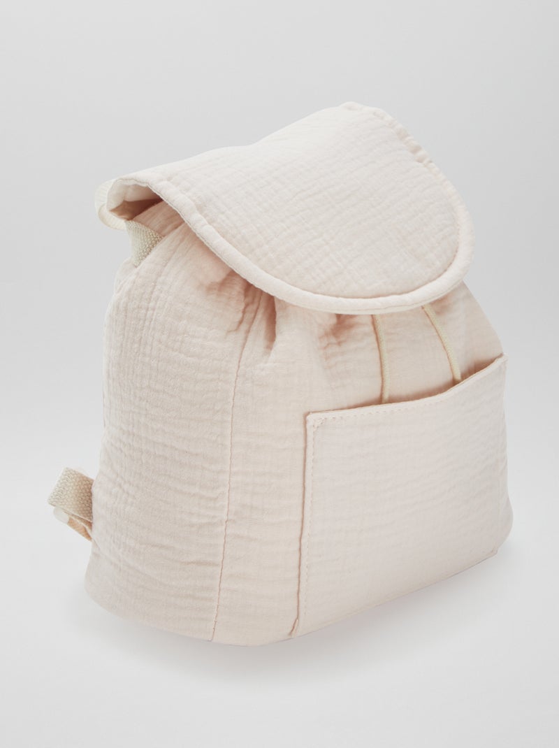 Sac à dos pour bébé en gaze de coton Rose clair - Kiabi
