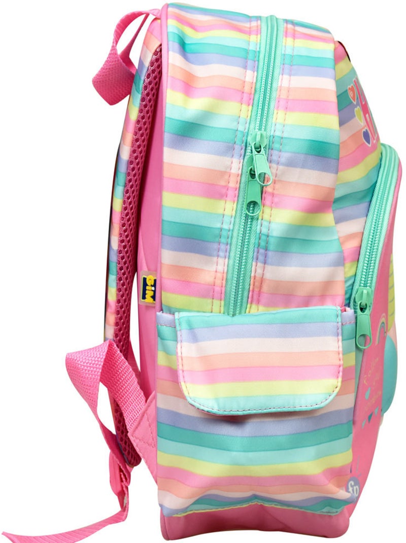 Sac à dos préscolaire 3D licorne en polyester Fisher-Price Blanc Rose Bleu - Kiabi