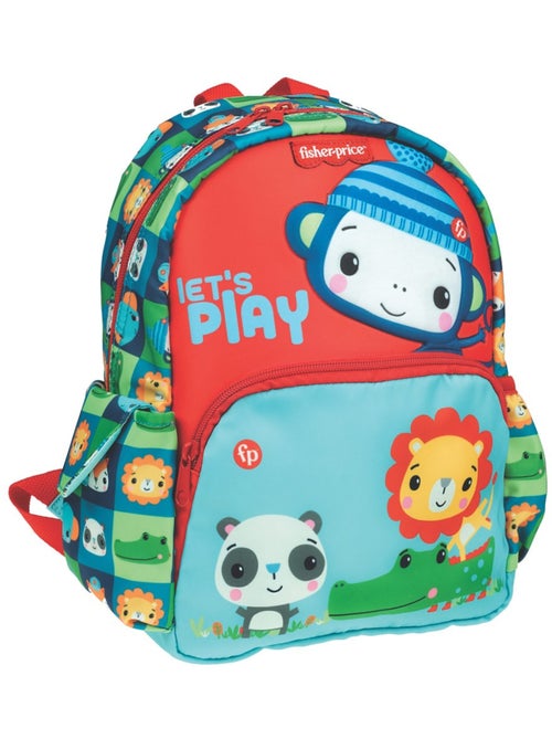Sac à dos préscolaire imprimé animaux en tissu synthétique Fisher-Price - Kiabi