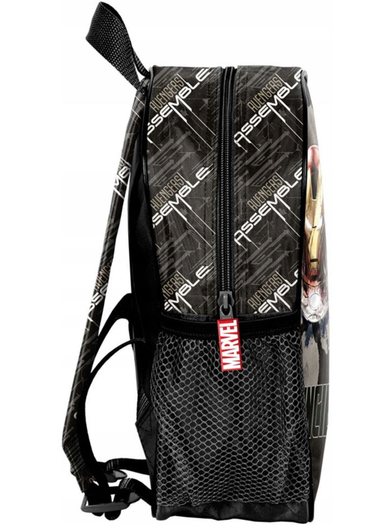 Sac à dos préscolaire motif Iron Man Invincible Avengers Noir Blanc Gris - Kiabi