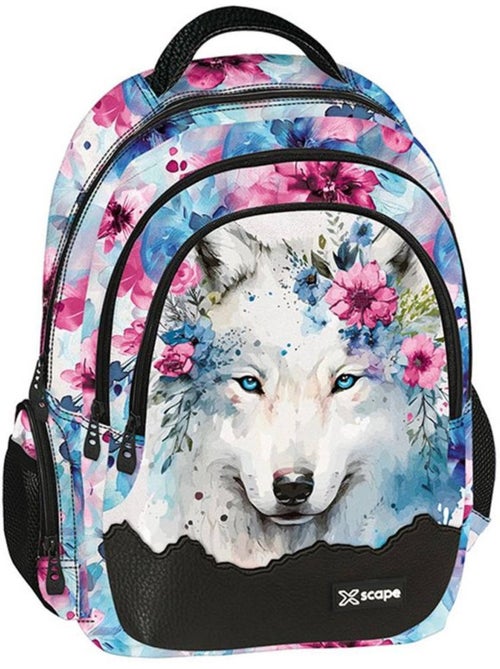 Sac à dos primaire 3 compartiments 'Xscape' – Polyester 600D Graffity - Kiabi Sac à dos primaire 3 compartiments 'Xscape' – Polyester 600D Graffity - Kiabi