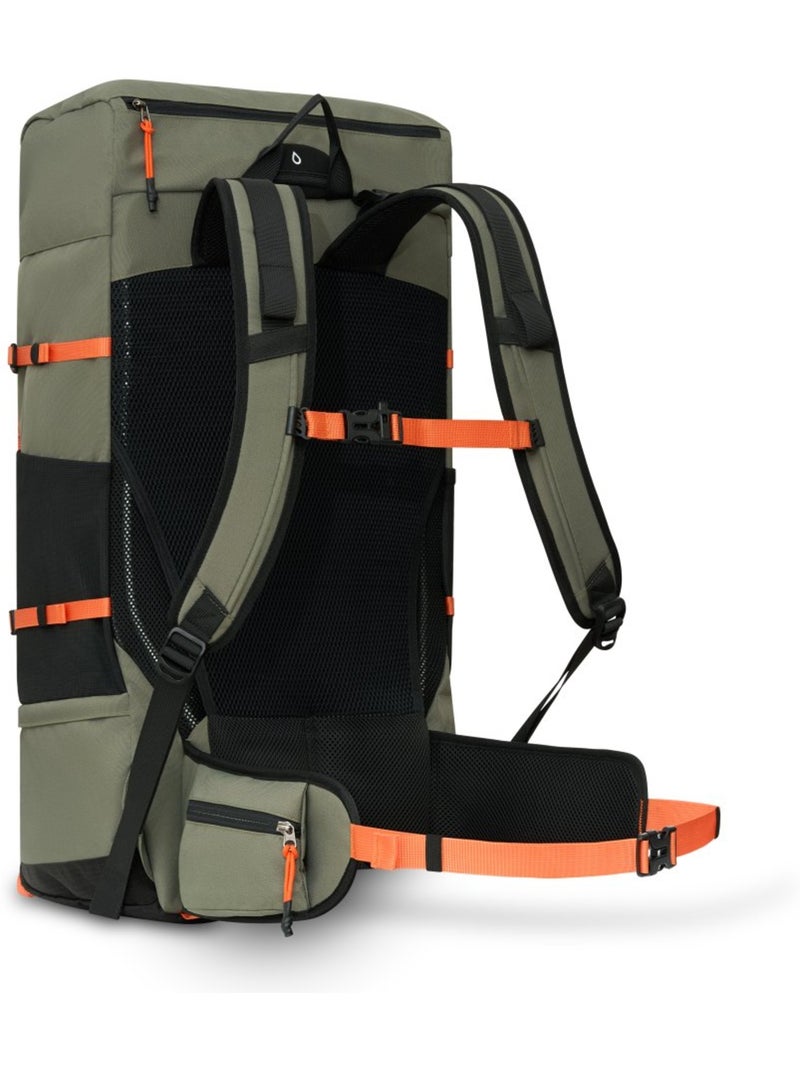 Sac à dos randonnée 50l housse imperméable randonnée homme et femme venture Vert - Kiabi