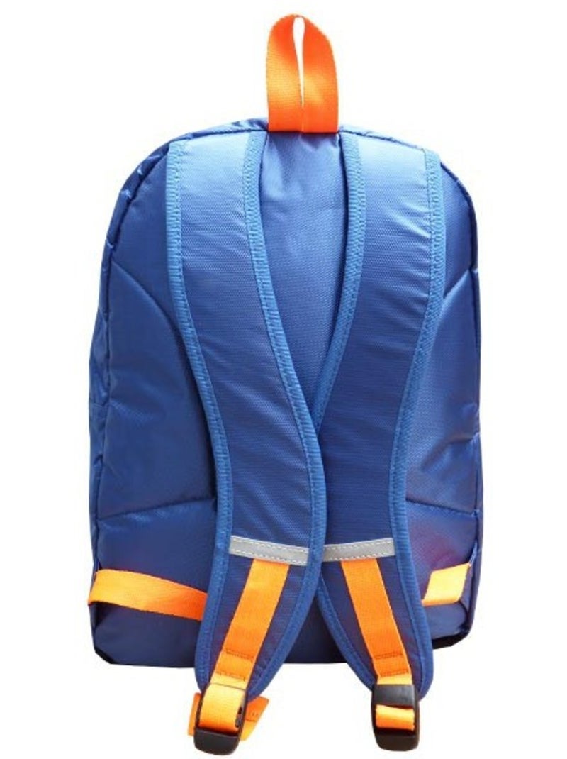 Sac à dos rembourré nylon LOVE PINK 43 CM Bleu Orange - Kiabi