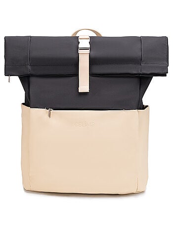 Sac à dos Roll-Top | Bagage à Main 40x30x20cm | Imperméable | Gourde Incluse | CELIMS France