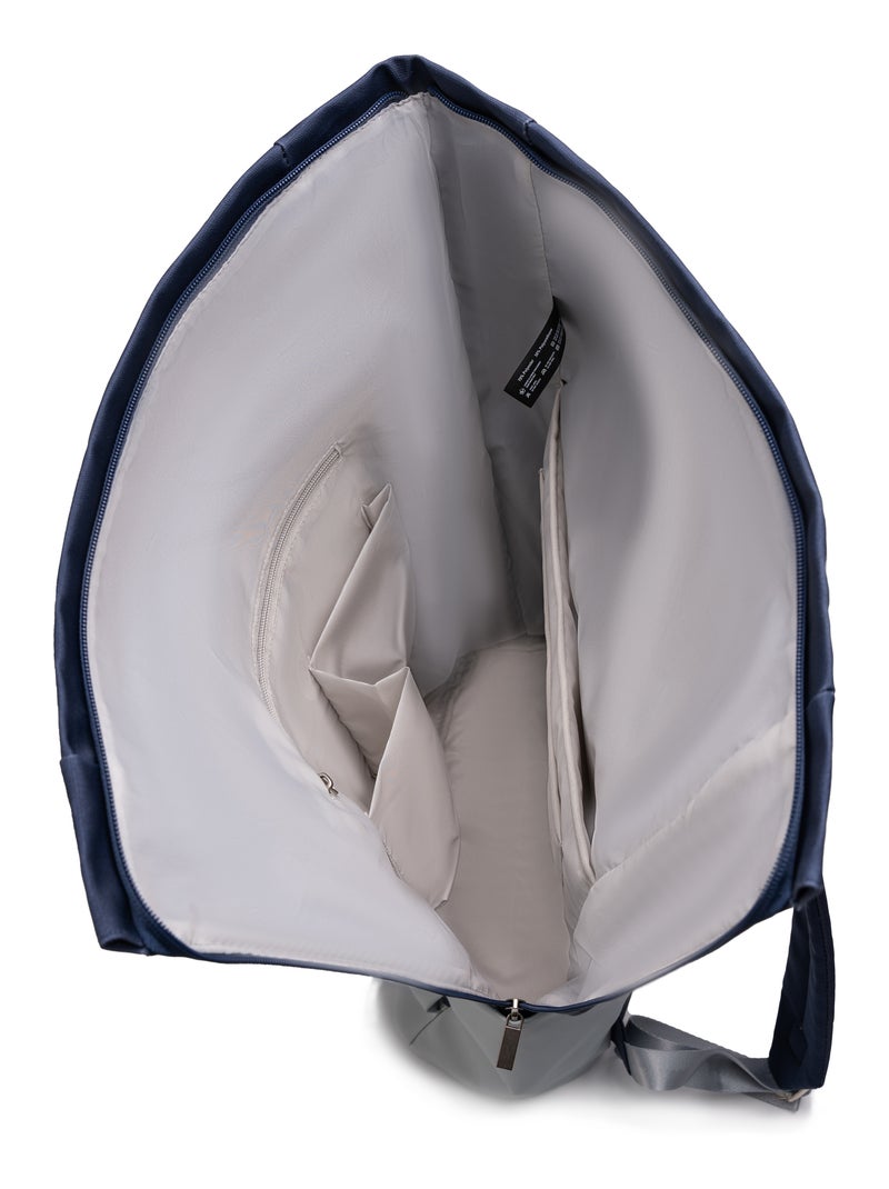 Sac à dos Roll-Top | Bagage à Main 40x30x20cm | Imperméable | Gourde Incluse | CELIMS France Bleu - Kiabi