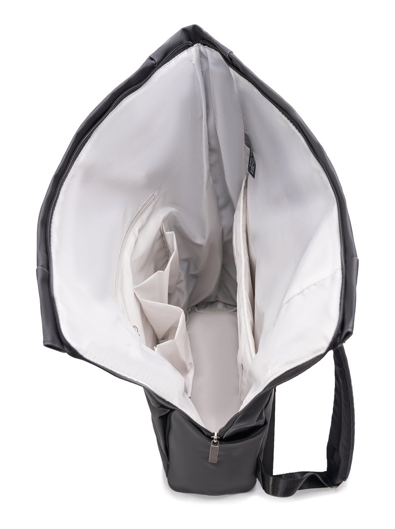 Sac à dos Roll-Top | Bagage à Main 40x30x20cm | Imperméable | Gourde Incluse | CELIMS France Noir - Kiabi