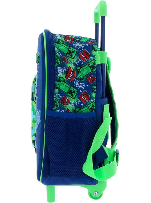Sac à dos roulant Minecraft Creeper 32 cm avec poignée télescopique - Kiabi Sac à dos roulant Minecraft Creeper 32 cm avec poignée télescopique - Kiabi