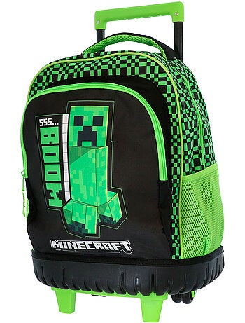 Sac à dos roulant Minecraft Creeper 43 cm 29 L 4 roues MINECRAFT