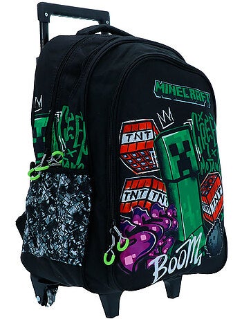 Sac à dos roulettes Minecraft 'Minecraft' 46 cm polyester - MINECRAFT