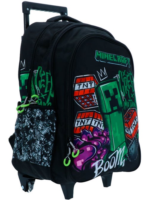 Sac à dos roulettes Minecraft 'Minecraft' 46 cm polyester - MINECRAFT - Kiabi Sac à dos roulettes Minecraft 'Minecraft' 46 cm polyester - MINECRAFT - Kiabi