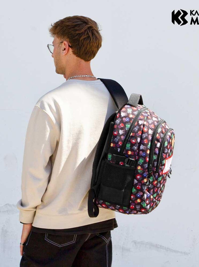 Sac à dos Running PLUS - Avengers Chibi - Noir - Taille Unique Noir - Kiabi