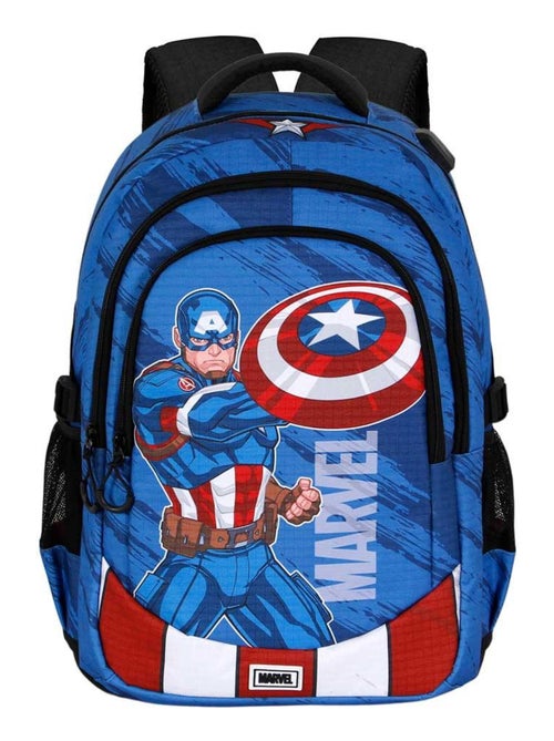 Sac à dos Running PLUS - Captain America Gears - Bleu - Taille Unique - Kiabi