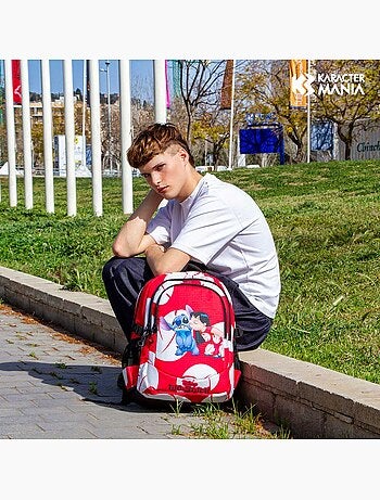 Sac à dos Running PLUS - Disney Lilo et Stitch Kiss - Rouge - Taille Unique
