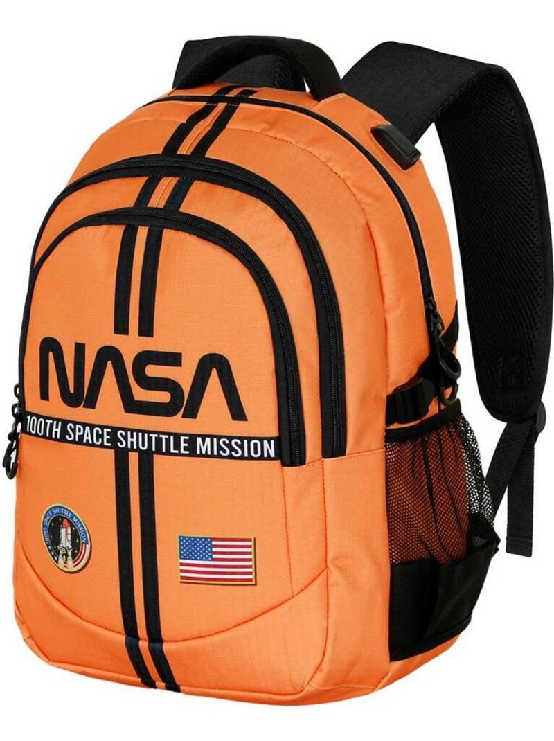 Sac à dos Running PLUS - NASA Lines Orange - Kiabi