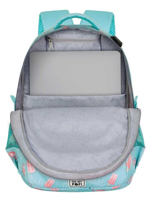 Sac à dos Running PLUS - Oh My Pop! Ice Flamingo - Turquoise - Taille Unique - Kiabi