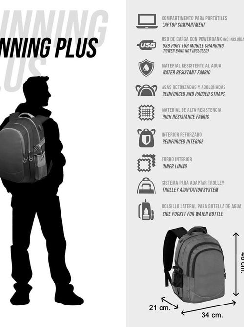 Sac à dos Running PLUS - Oh My Pop! Popcorn - Bleu - Taille Unique - Kiabi