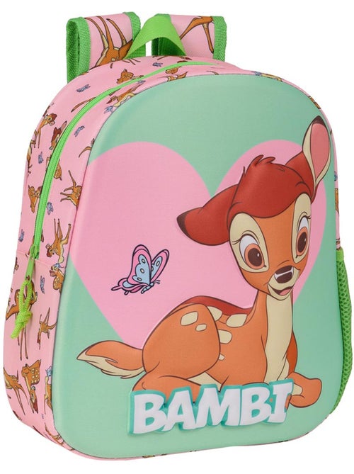 Sac à dos Safta 3D Bambi semi-rigide imprimé Disney - Kiabi