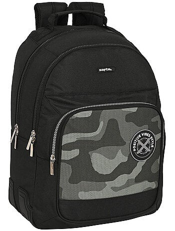 Sac à dos SAFTA Black Stone – 2 compartiments zippés 42 x 32 x 15 cm SAFTA