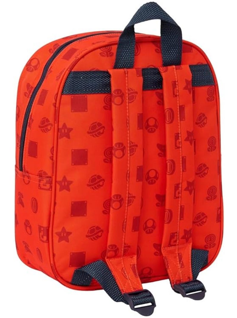 Sac à dos Safta Super Mario 3D moulé en tissu synthétique Blanc Bleu Bleu - Kiabi