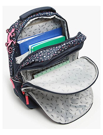 Sac à dos scolaire 14L Ligne Basic Caméléon. Intérieur 2 compartiments - CM1/CM2