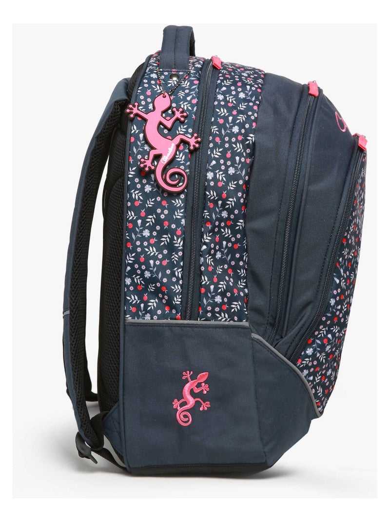 Sac à dos scolaire 14L Ligne Basic Caméléon. Intérieur 2 compartiments - CM1/CM2 Bleu cobalt - Kiabi