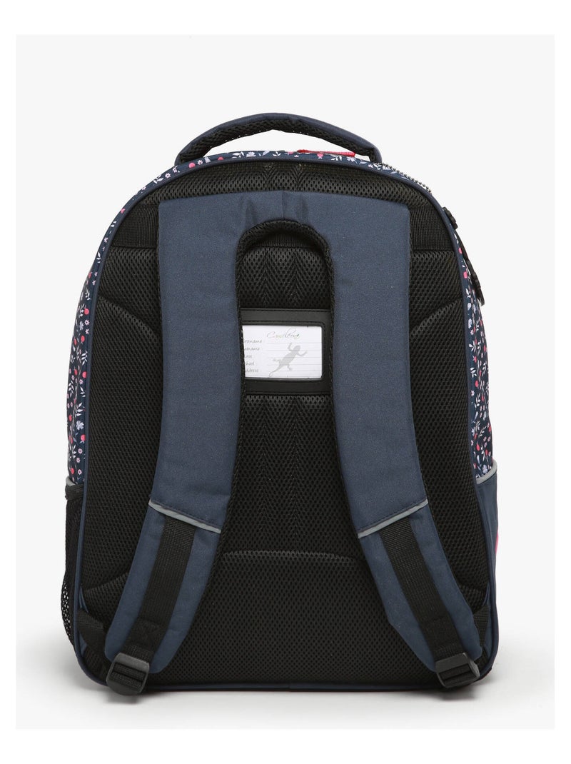 Sac à dos scolaire 14L Ligne Basic Caméléon. Intérieur 2 compartiments - CM1/CM2 Bleu cobalt - Kiabi