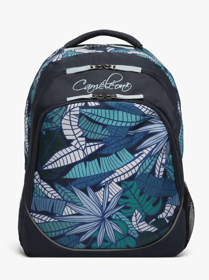 Sac à dos scolaire 14L Ligne Basic Caméléon. Intérieur 2 compartiments - CM1/CM2 Noir Bleu marine Noir - Kiabi