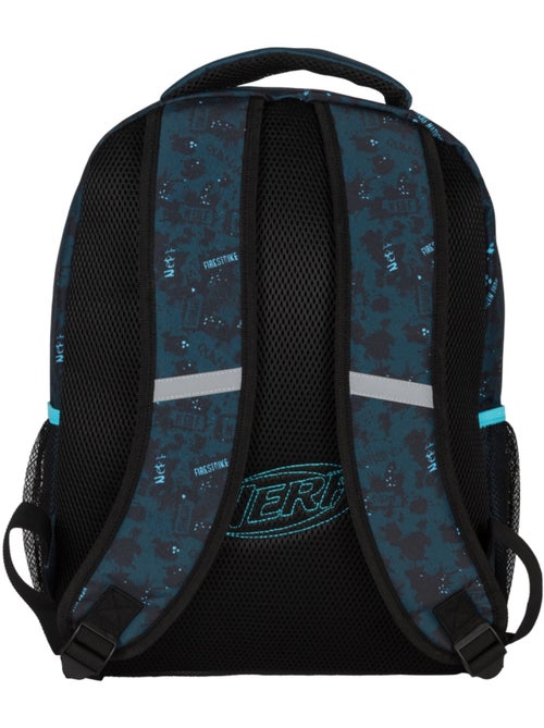 Sac à dos scolaire 2 compartiments grande capacité NERF Splash bleu - Kiabi