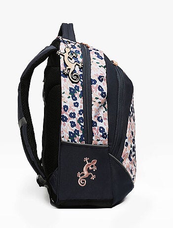 Sac à dos scolaire 39cm Ligne Basic Caméléon. Intérieur 2 compartiments - CP/CE1/CE2
