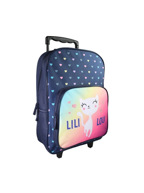 Sac à Dos Scolaire à Roulettes - Lili Lou - 1 Compartiment Zippé - Bagtrotter - Kiabi