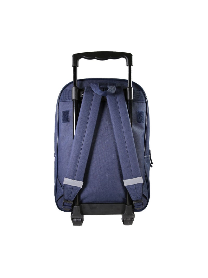 Sac à Dos Scolaire à Roulettes - Lili Lou - 1 Compartiment Zippé - Bagtrotter Bleu marine - Kiabi